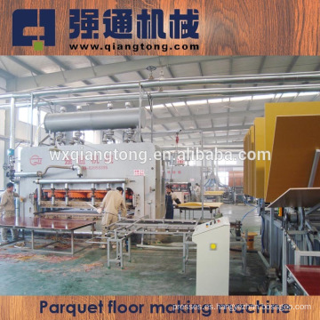 2800T máquina laminadora de prensa de piso / Línea de producción de parquet